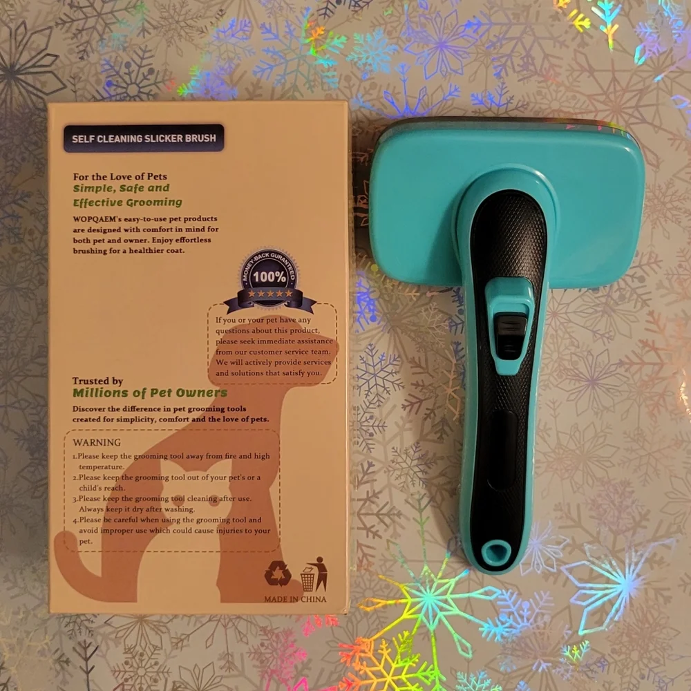 Self Cleaning Slicker Brush For Dogs & Cats. Brand New!